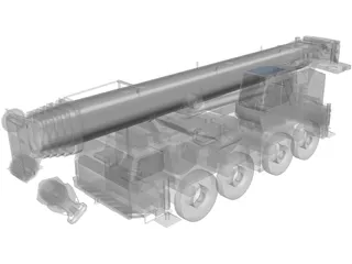 Road Crane 3D Model preview