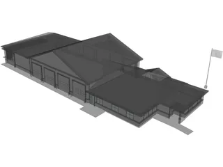 Fire Station 3D Model preview
