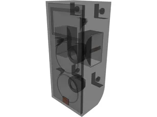 JBL Twin Speaker 3D Model preview