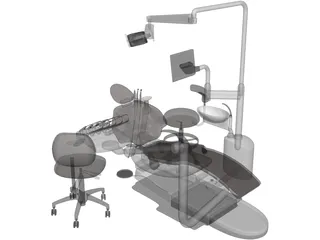 Dental Chairs 3D Model preview