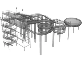 Waterpark 3D Model preview