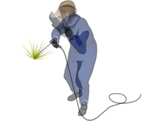 Welder Worker 3D Model preview