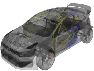 Volkswagen Polo WRC 3D Model preview
