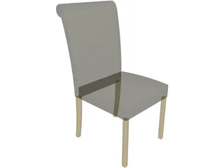 Dining Chair 3D Model preview