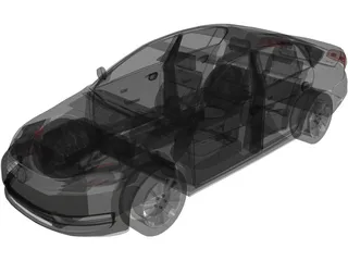 Volkswagen Passat (2011) 3D Model preview