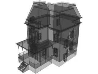 Psycho House 3D Model preview