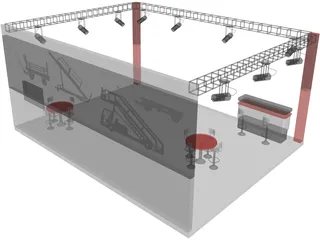 Exhibition Stand Ersel 3D Model preview