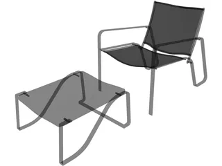 Dalio Chair 3D Model preview