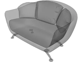 Sofa Alabama 3D Model preview