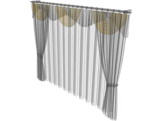 Curtain 3D Model preview