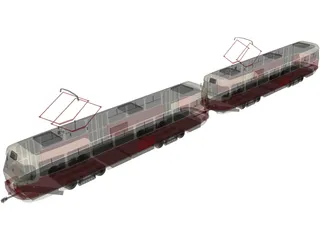 Tatra T30 Train Tramvay 3D Model preview