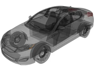 Kia Optima SX GDI 3D Model preview