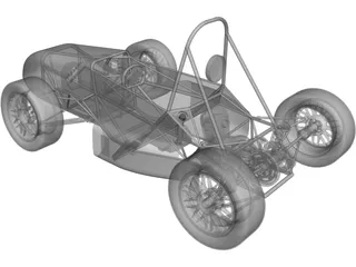 UTSA FSAE Car (2009) 3D Model preview