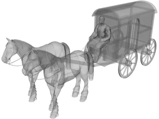 Roman Carriage 3D Model preview