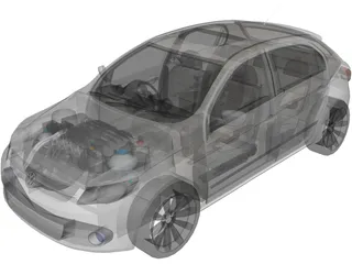Volkswagen Gol G5 (2009) 3D Model preview
