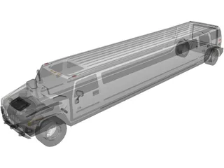 Hummer Limousine 3D Model preview