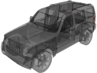 Jeep Cherokee Rubicon (2008) 3D Model preview