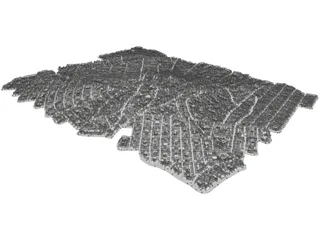 Paris City (France) 3D Model preview