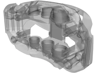 Brake Caliper AP Racing CP6766-1cd 3D Model preview