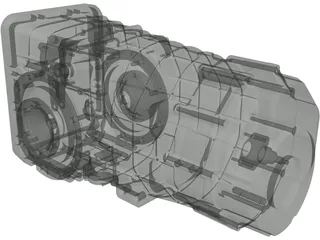 Gearbox Sadev BV SL90-20 4RM 3D Model preview
