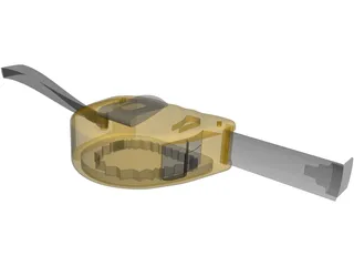 Ruler Measuring Tape 3D Model preview