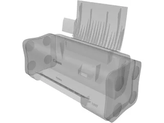 Canon Pixma iP1000 Printer 3D Model preview