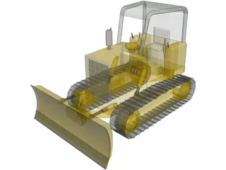 Bulldozer 3D Model preview