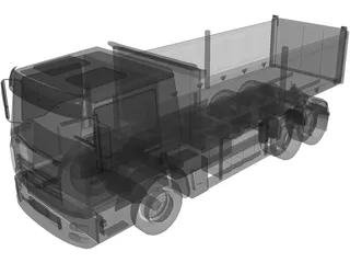 Man Dump Truck 3D Model preview