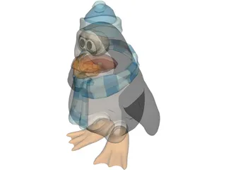 Penguin 3D Model preview