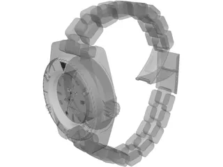 Rolex Watch 3D Model preview