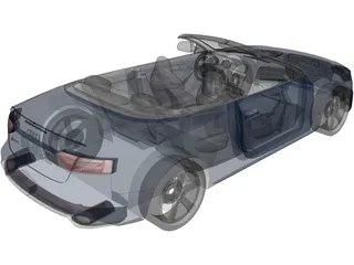 Audi RS5 Convertible (2013) 3D Model preview