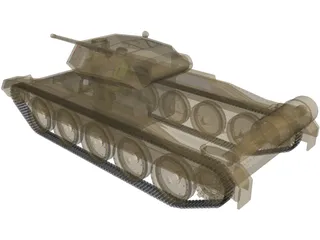 Crusader Tank 3D Model preview