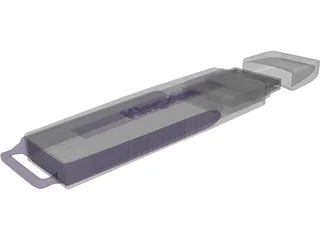 Kingston USB Flash Disk 3D Model preview