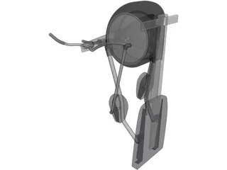 Crosstrainer Elliptical Machine 3D Model preview
