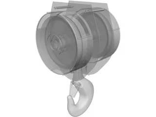 Crane Hook 15ton 3D Model preview