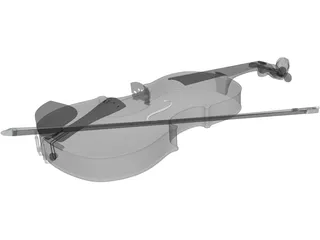 Violin 3D Model preview