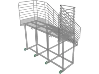 Aluminium Platform 3D Model preview