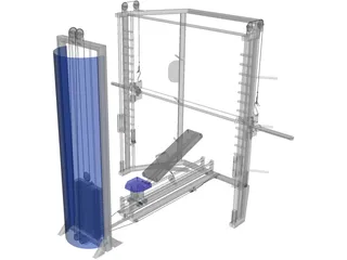 Smith Machine 3D Model preview