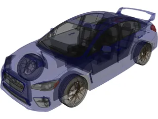 Subaru Impreza WRX STi (2015) 3D Model preview