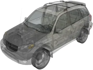 Toyota RAV4 5-door (2004) 3D Model preview