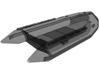Small Inflatable Boat 3D Model preview