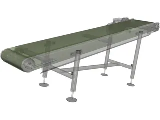 Conveyor Belt 3D Model preview