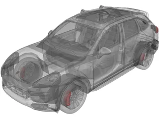 Porsche Cayenne Turbo (2014) 3D Model preview