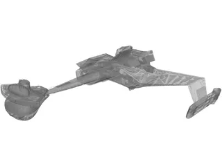Ktinga Class Battle Cruiser 3D Model preview