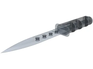 Folding Knife 3D Model preview
