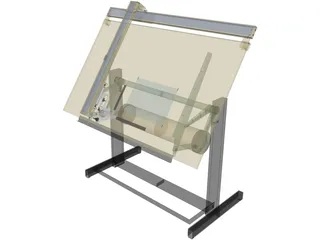 Drafting Table 3D Model preview