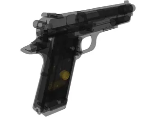 Colt M1911A1 3D Model preview