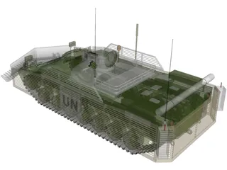 Engineer Tank with Mineplow 3D Model preview