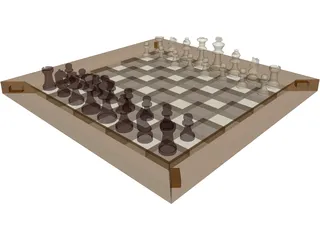 Chess Game 3D Model preview