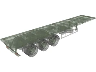 Tralier 3D Model preview